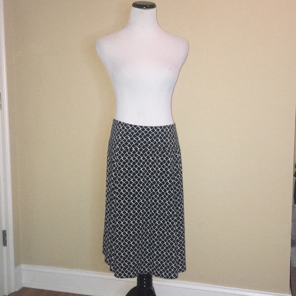 Sag Harbor Stretch Women Plus XL Black/White Skirt